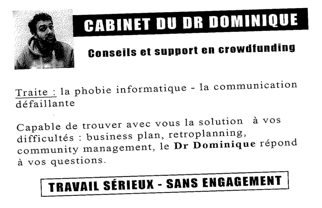 Flyer Dominique Clère financement participatif