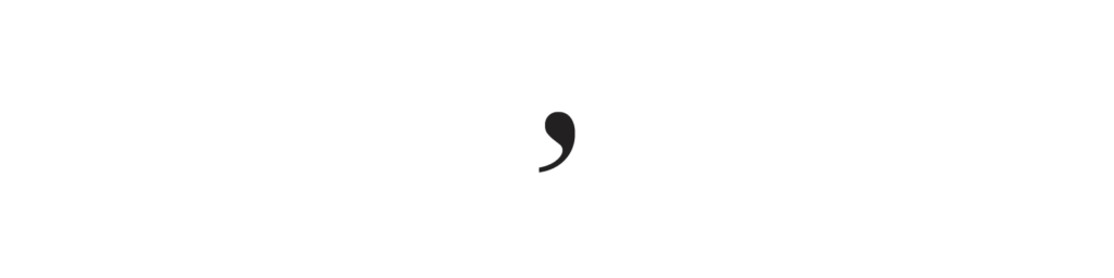 image dun  caractère typographique virgule